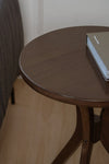 Round Side Table Small Black Sleek Modern Design