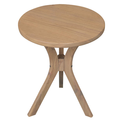 Round Side Table Large Natural Elegant Design