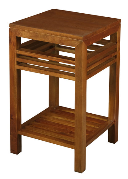 Solid Mahogany Lamp Table Light Pecan/Mahogany