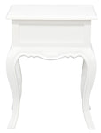 French Provincial 1 Drawer Lamp Table (White)