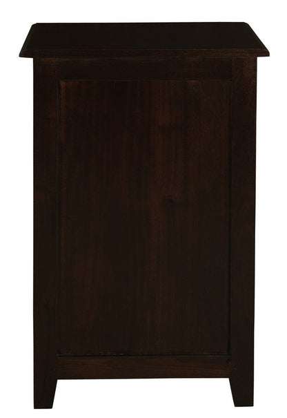 1 Drawer Solid Timber Lamp Table- Chocolate/Mahogany/White