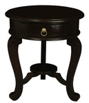 Emilia 1 Drawer Solid Mahogany Timber Lamp Table (Chocolate)