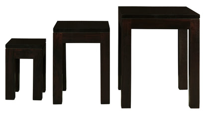 Amsterdam Nest of Table Set of 3 (Mahogany)