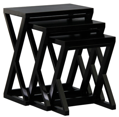 Manhattan Nest of Tables - Set of 3 (Mahogany)