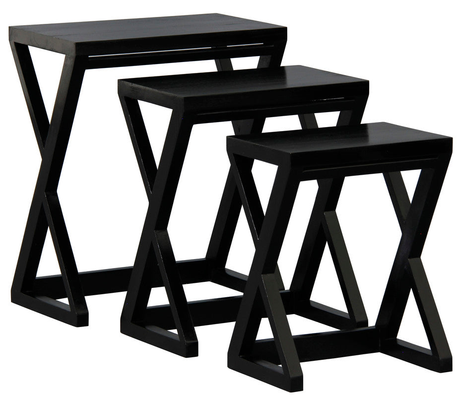 Manhattan Nest of Tables - Set of 3 (Mahogany)