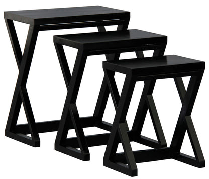 Manhattan Nest of Tables - Set of 3 (Mahogany)