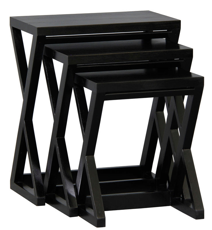 Manhattan Nest of Tables - Set of 3 (Mahogany)