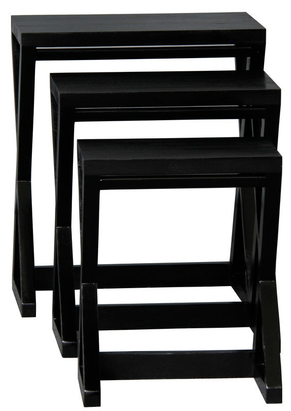 Manhattan Nest of Tables - Set of 3 (Mahogany)