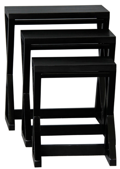 Manhattan Nest of Tables - Set of 3 (Mahogany)