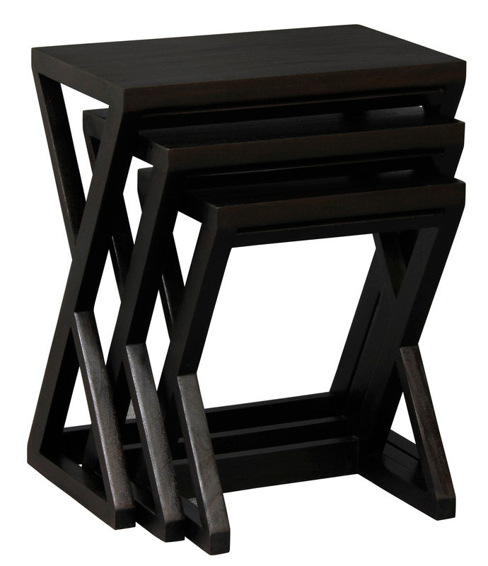 Manhattan Nest of Tables - Set of 3 (Mahogany)