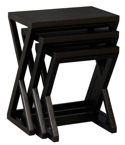 Manhattan Nest of Tables - Set of 3 (Mahogany)
