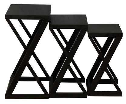 Manhattan Nest of Tables - Set of 3 (Mahogany)