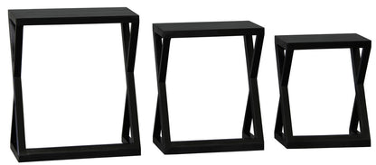 Manhattan Nest Of Tables - Set Of 3 (Black)