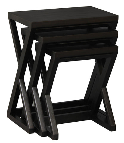 Nest Of Tables - Set Of 3 (Chocolate)