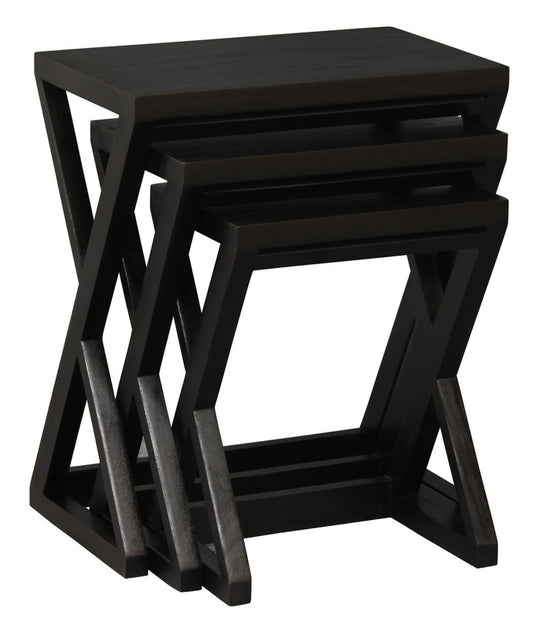 Nest Of Tables - Set Of 3 (Chocolate)
