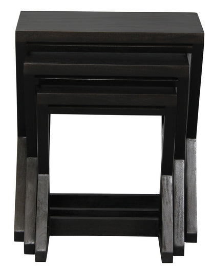 Nest Of Tables - Set Of 3 (Chocolate)