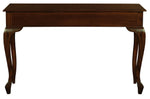 Queen Ann 2 Drawer Sofa Table (Chocolate)