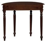 Turn Leg Half Round Sofa Table  (Black)