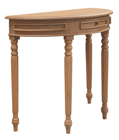 Turn Leg Half Round Sofa Table  (Black)