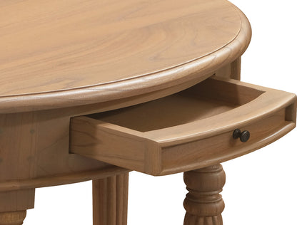 Turn Leg Half Round Sofa Table  (Black)