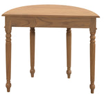 Turn Leg Half Round Sofa Table  (Black)