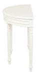 Turn Leg Half Round Sofa Table  (Black)