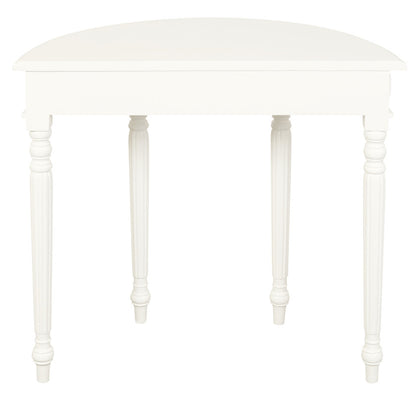 Turn Leg Half Round Sofa Table  (Black)