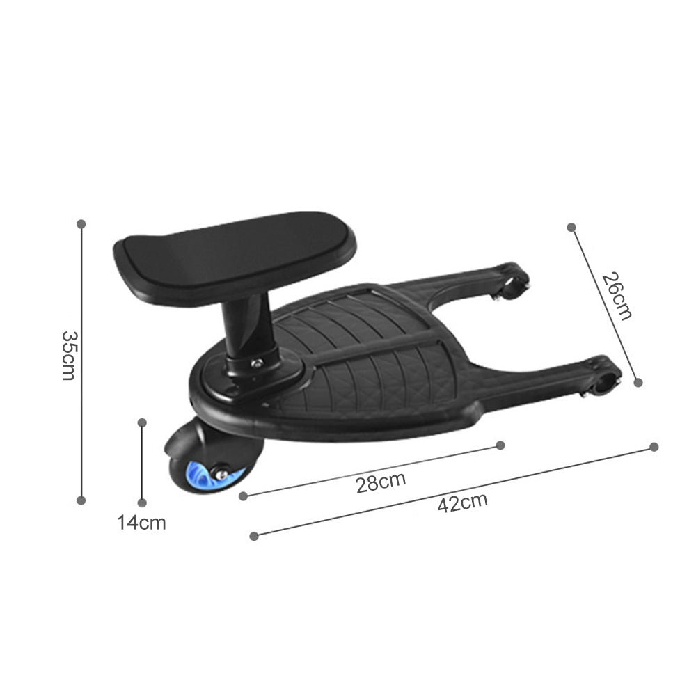 Blue Toddler Stroller Step Board Skateboard For Pram