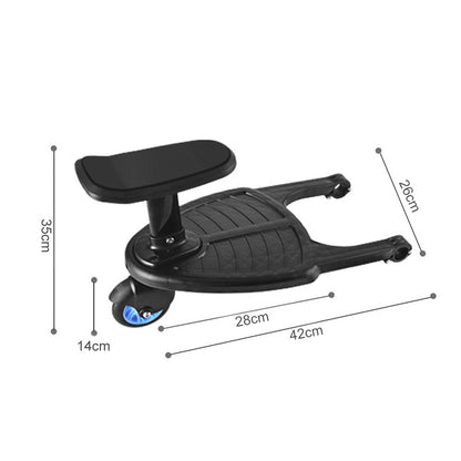 Blue Toddler Stroller Step Board Skateboard For Pram