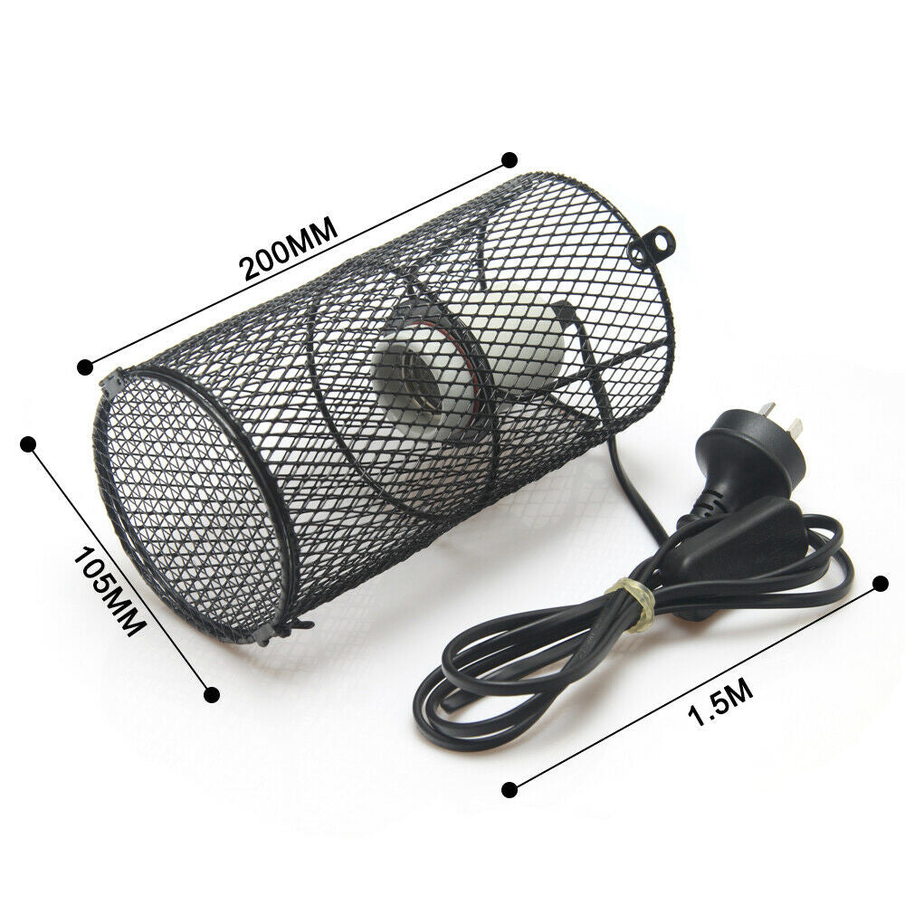 200W Ceramic Heat Lamp for Reptiles with Light Switch