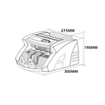 Australian Currency Notes Cash Counter Machine + Quantity Digital Display