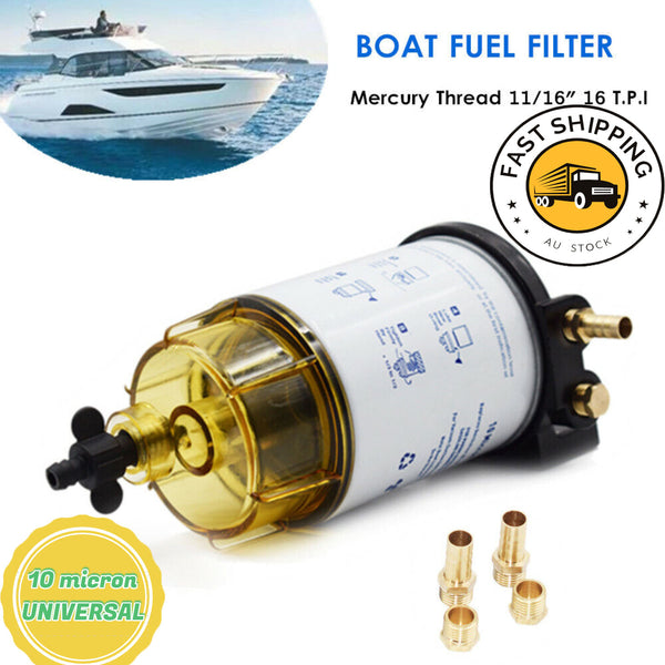  Boat Fuel Filter Separator For Mercury/Yamaha - 10 Micron