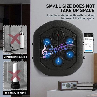 Music Boxing Training Electronic Boxing Wall Target Glove