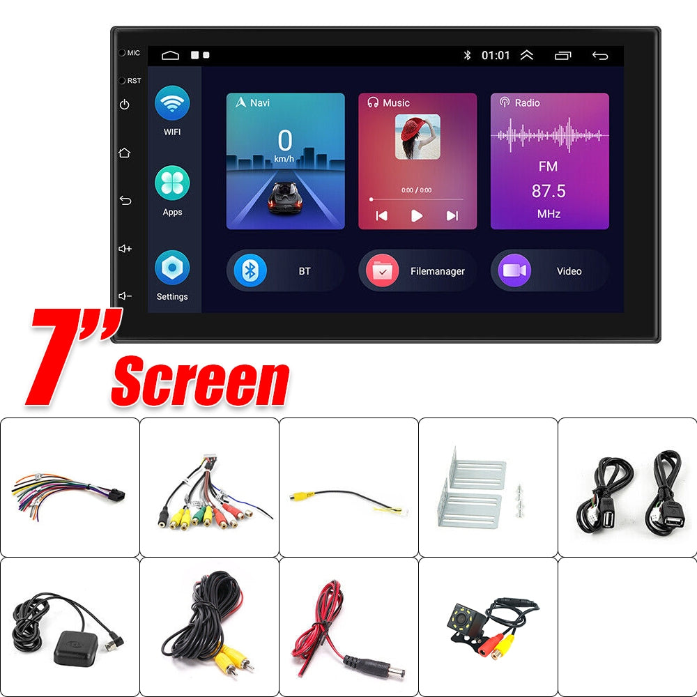 Car GPS Radio: 2 Din Android/Ios Carplay