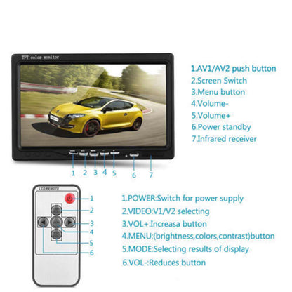 7'' Waterproof Reversing Monitor Kit For Truck And Caravan