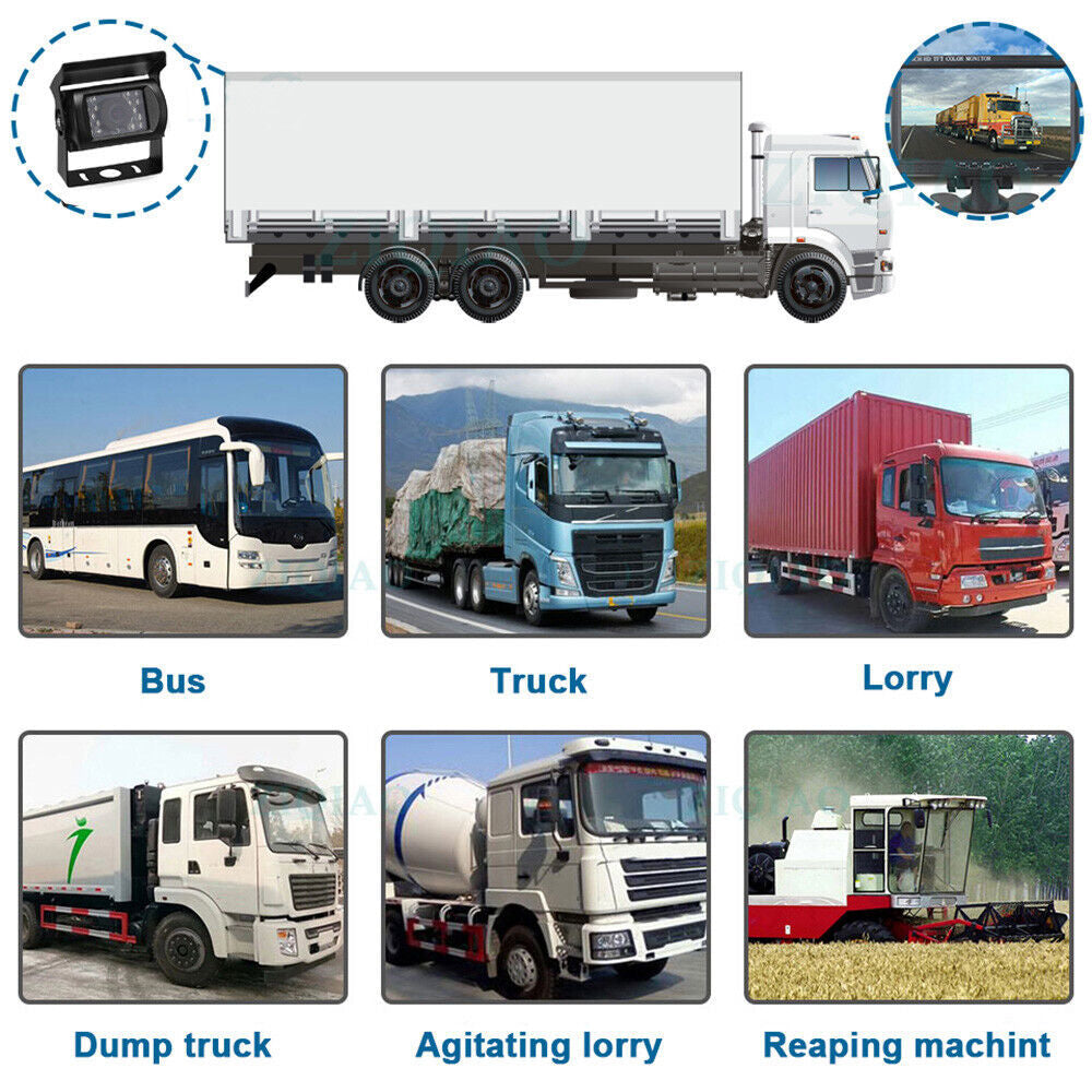 7'' Waterproof Reversing Monitor Kit For Truck And Caravan