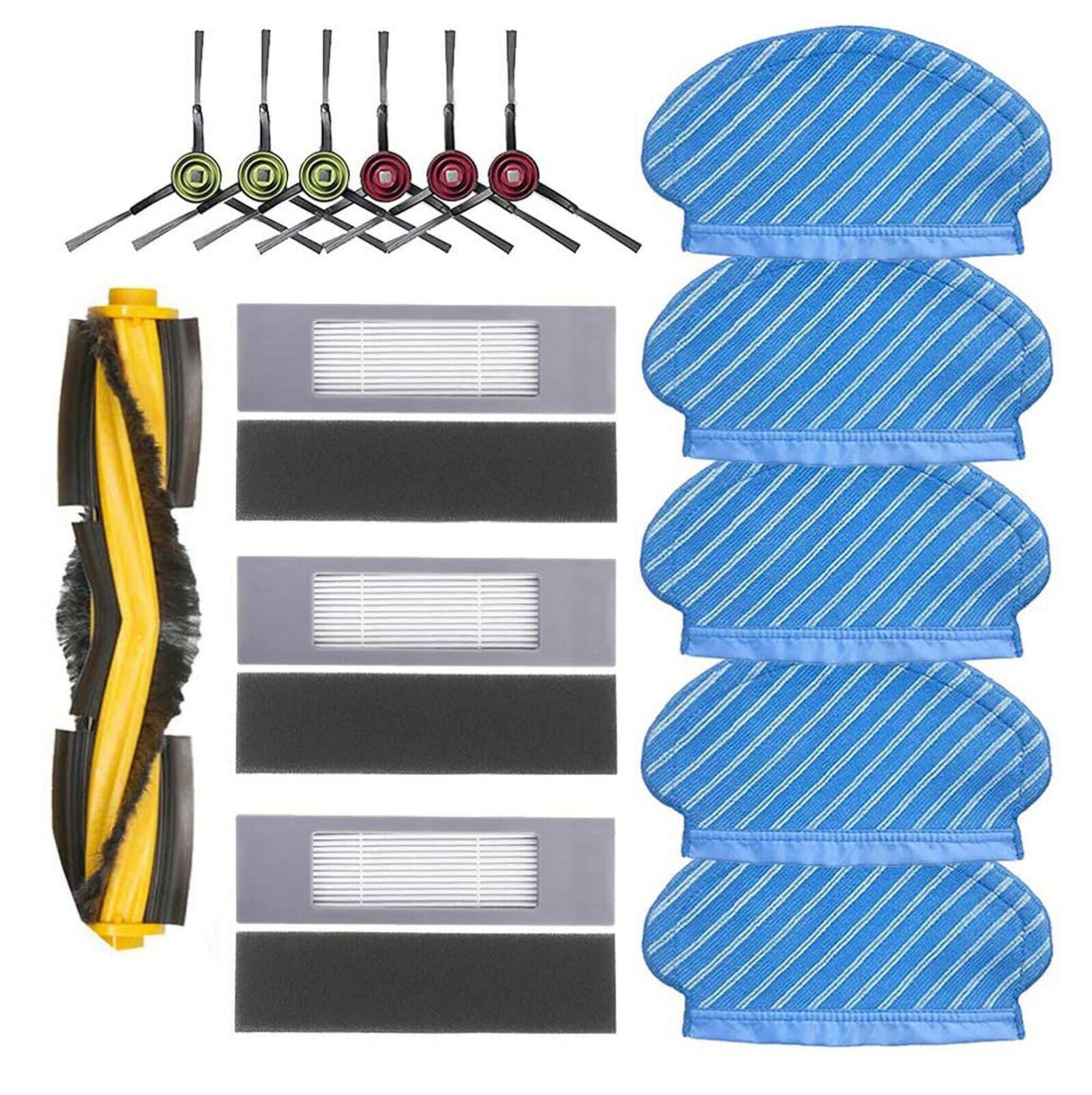 Filters Side Brushes Mop Cloths Accessories Kit