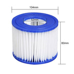 8Pcs Replacement Vi Filter Cartridge Lay-Z-Spa Filters