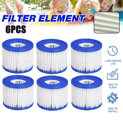 8Pcs Replacement Vi Filter Cartridge Lay-Z-Spa Filters