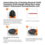 1000Pcs Deutsch Dt Connector Plug Kit Genuine Crimp Tool Auto Marine