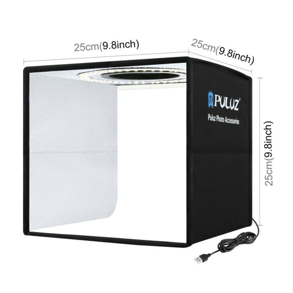  Portable 25Cm Led Light Tent Photo Studio