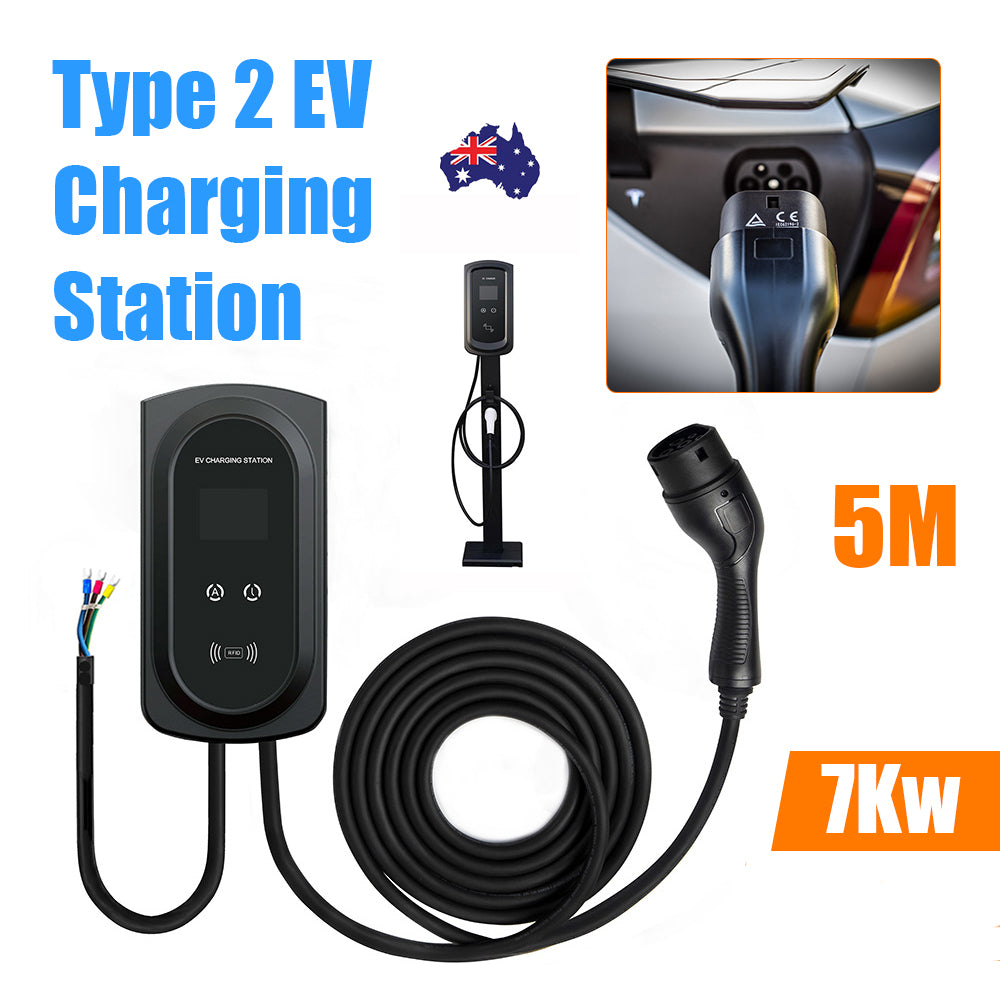 Touch Wallbox Charger: 7Kw 1 Phases