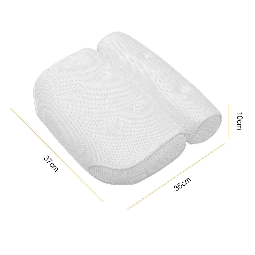 3D Spa Mesh Bath Pillow Neck and Back Support