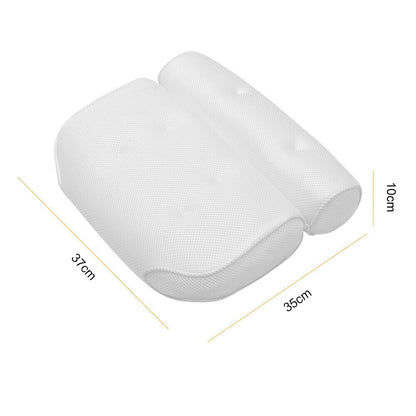 3D Spa Mesh Bath Pillow Neck and Back Support