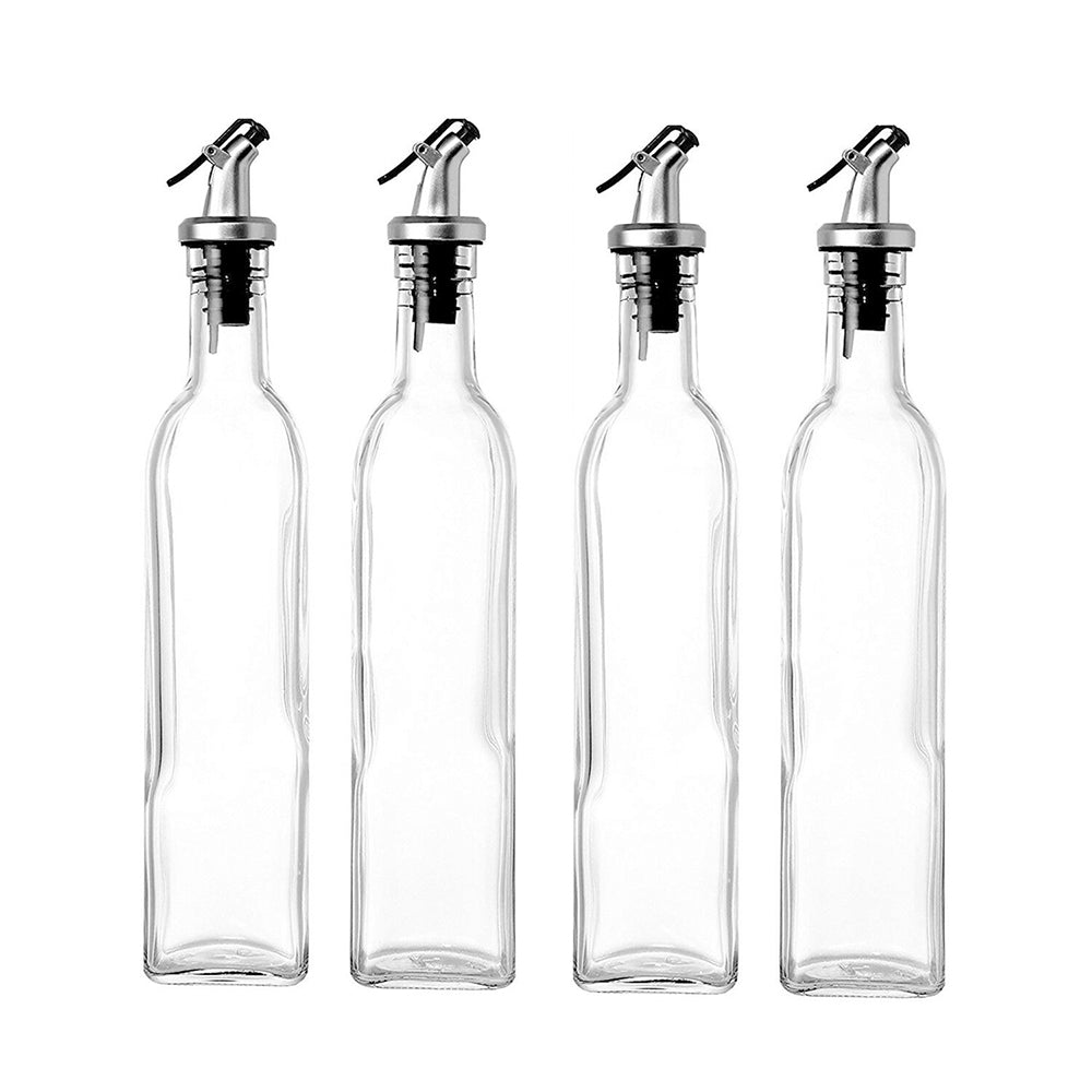 500ml Glass Oil Vinegar Pourer Set 4PCS