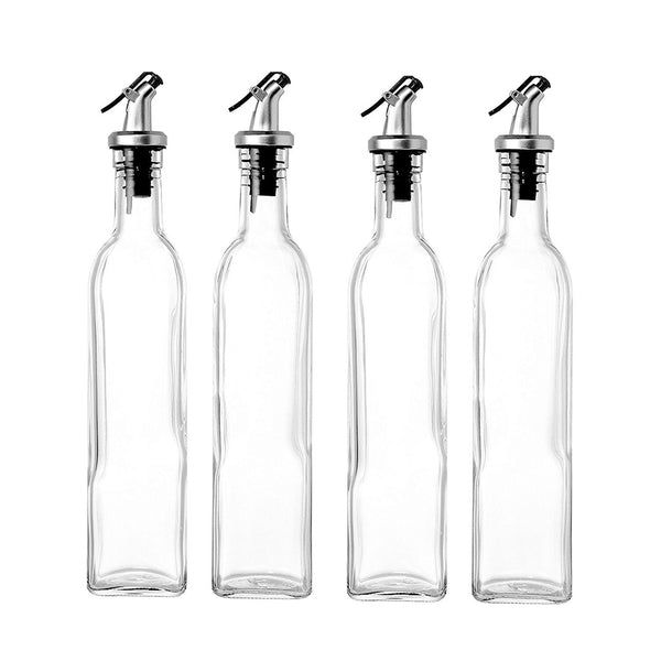  Olive Oil Vinegar Pourer Glass Bottle