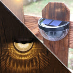 Solar Powered Led Wall Fence Lamp Lights