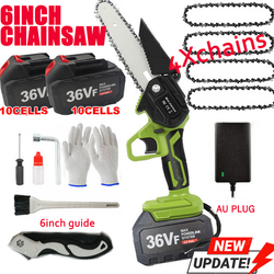 Mini Cordless Chainsaw (36V, 3000W, 2X Battery-Powered)