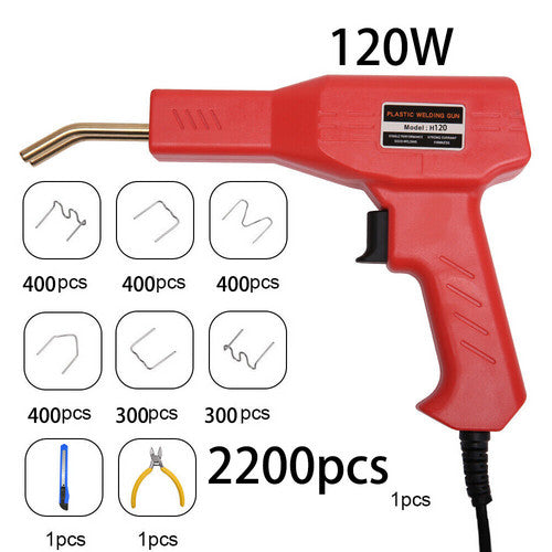  Plastic Welder Garage Tool Hot Staple Staplers Bumper Repair Welding Machine Kit