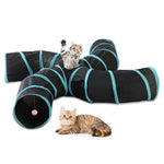Foldable 4-Way Tunnel Play Toy For Pets